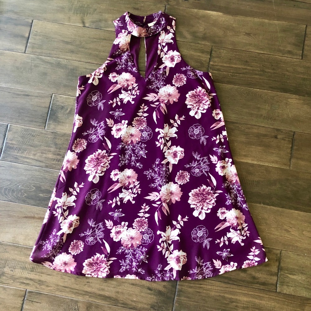 Miami Francesca’s Keyhole Floral Dress
